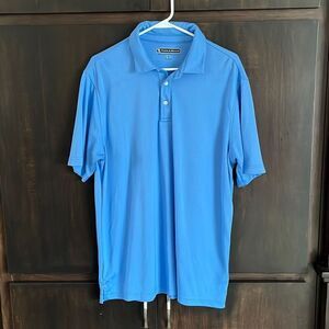 Pebble Beach Performance Blue Golf Polo Shirt XL